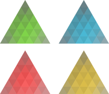 4 Colored Triangles